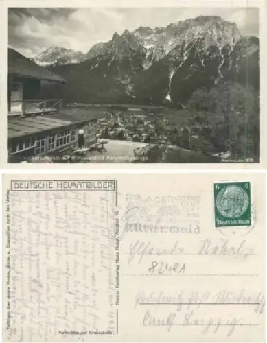 82481 Mittenwald vom Latscheneck AK  o 16.9.1935