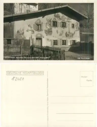 82481 Mittenwald Bemaltes Haus aus dem XVIII. Jahrhundert * ca. 1935