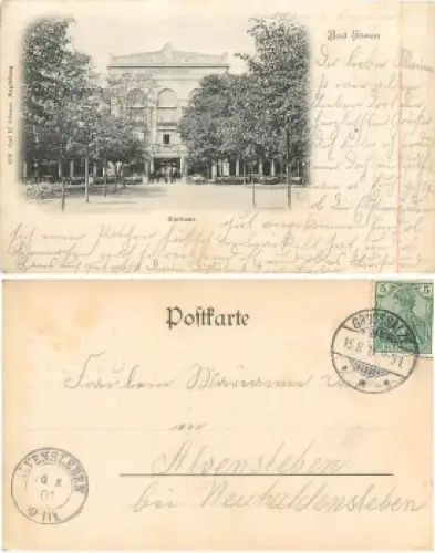 39218 Bad Elmen Schönebeck Kurhaus o 15.8.1901