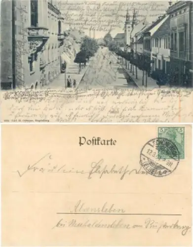 39218 Schönebeck Elbe Breiter Weg o 12.3.1901