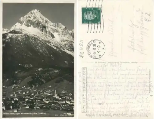 82481 Mittenwald gegen Wettersteinspitze o 18.8.1931
