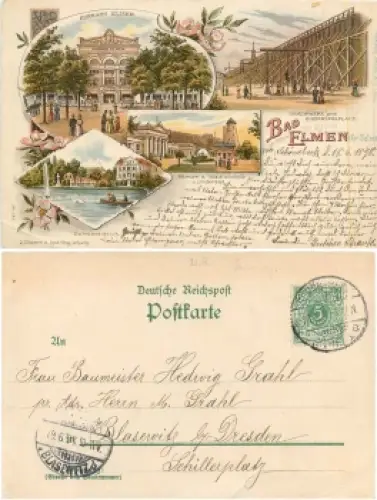 39218 Bad Elmen Schönebeck Farblitho o 18.6.1898