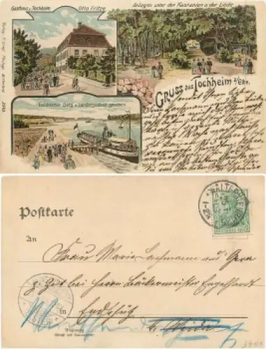 39264 Tochheim Zerbst Gasthaus Litho o 25.7.1903