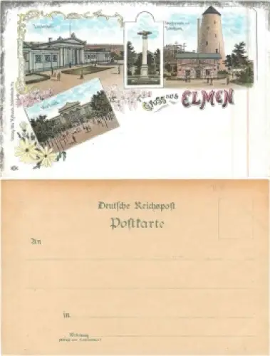 39218 Schönebeck Bad Elmen Litho *  ca. 1900