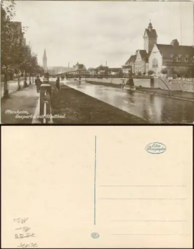 Pforzheim Enzpartie Stadtbad *ca. 1930