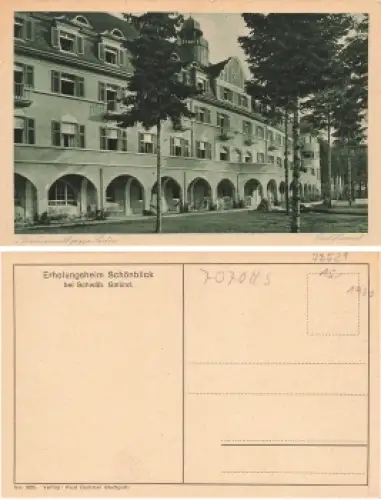 Schwäbisch Gmünd Erholungsheim Schönblick *um 1920