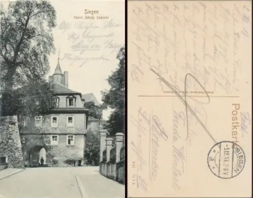 Siegen Oberes Schloss Südseite o 3.12.1917