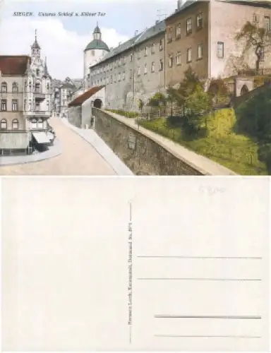 Siegen Unteres Schloss und Kölner Tor *ca. 1920