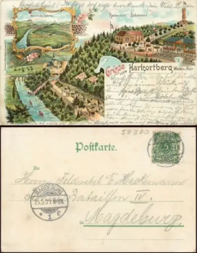 Hartkortberg Wetter Ruhr Litho o 25.5.1900
