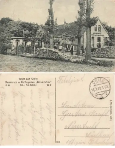 Celle Restaurant Köhlerhütte o 11.3.1918