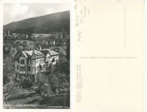 76332 Herrenalb Kurhaus und Hospitz "Grüner Wald" * um 1930