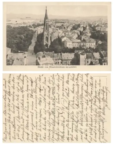 Bonn vom Münsterkirchturm aus gesehen, gebr. ca. 1925