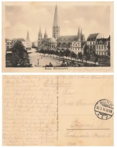 Bonn Münsterplatz o 30.3.1916