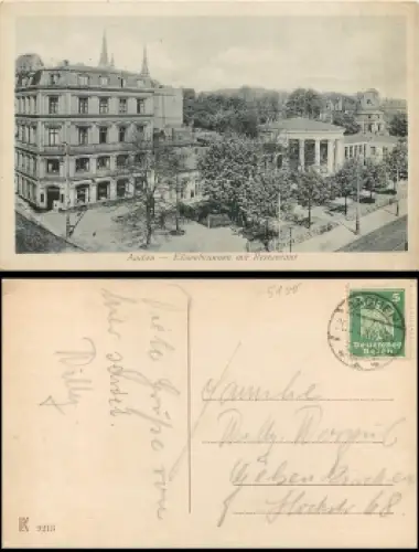 Aachen Elisenbrunnen Restaurant o 20.2.1925