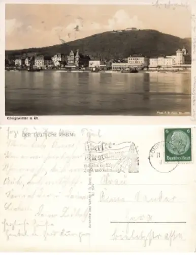 53639 Königswinter am Rhein o 21.7.1940