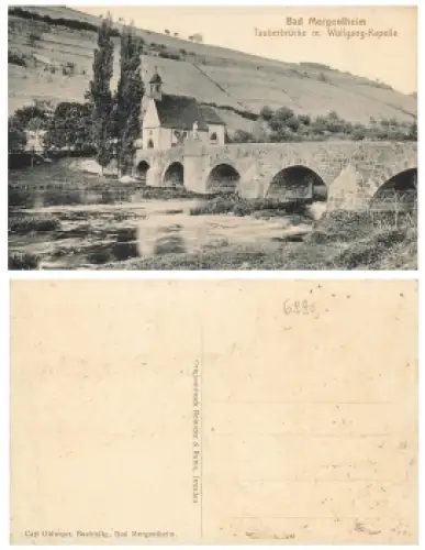 97980 Bad Mergentheim Tauberbrücke *ca. 1925