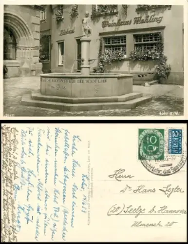 97816 Lohr am Main Weinhaus Mehling o 14.6.1953