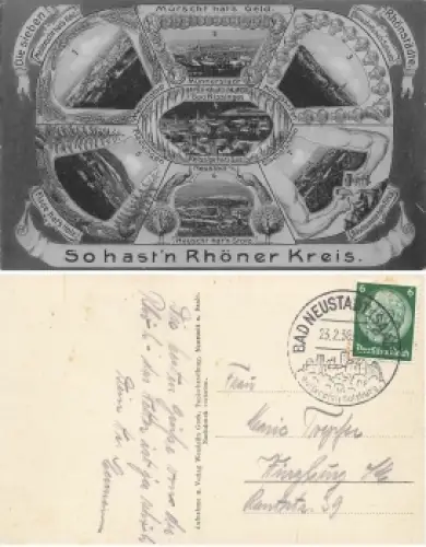 Rhöner Kreis Bischofsheim Münnerstadt Mellrichstadt Fladungen o 23.2.1938