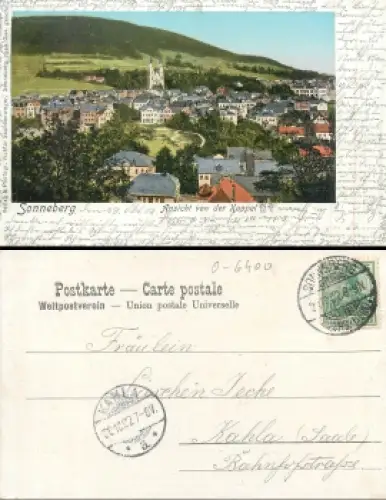 96515 Sonneberg Thüringen von der Kappel o 6.10.1902