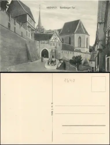 96317 Kronach Bamberger Tor *ca. 1910