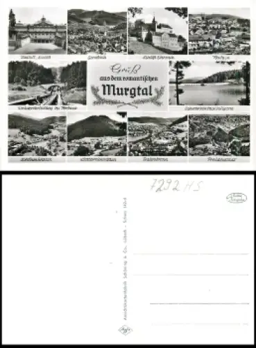 76593 Murgtal Forbach Schönmünzach *ca. 1950