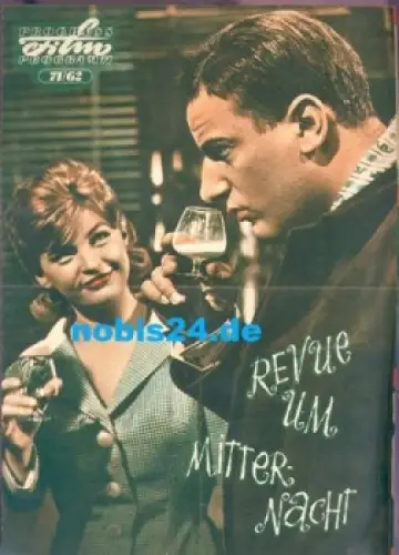 Revue um Mitternacht Progress Film Programm 71/62, Christel Bodenstein, Manfred Krug