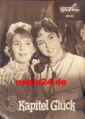 3 Kapitel Glück, Progress Film Programm 80/61 DEFA-Film  Gisela Büttner, Manfred Borges