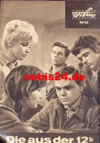 Die aus der 12b- DEFA-Film mit Angelica Domröse 10/62 Progress Film Programm