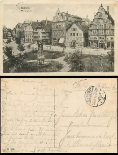 33100 Paderborn Marienplatz o 25.10.1916