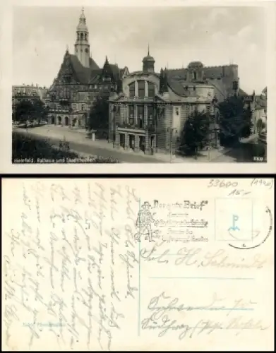 Bielefeld Rathaus Stadttheater o 1940