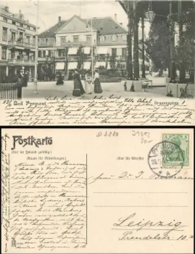 31812 Bad Pyrmont Brunnenplatz o 28.6.1905