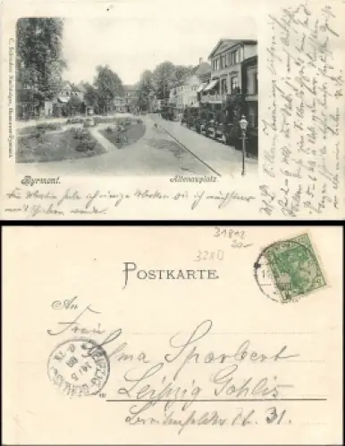 31812 Bad Pyrmont Altenauplatz o 14.5.1908