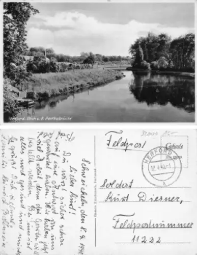 Herford von der Herthabrücke o 12.4.1940
