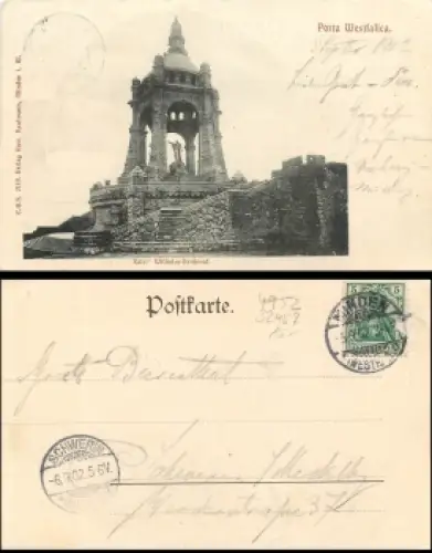 32457 Porta Westfalica Kaiser Wilhelm Denkmal o 5.9.1902