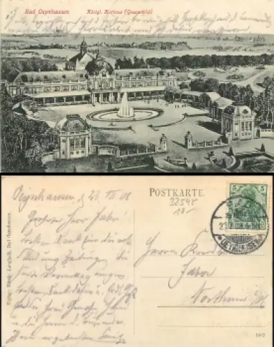 Bad Oeyenhausen Königl. Kurhaus o 23.7.1908