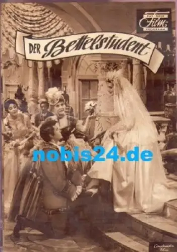 Der Bettelstudent - Deutscher Film 1956 mit Gerhard Riedmann Waltraut Haas Elma Karlowa Das Neue Film-Programm