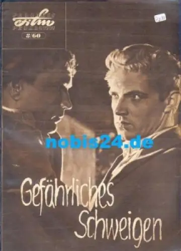 Gefährliches Schweigen - Sowjetischer Film 8/60 Progress-Programm