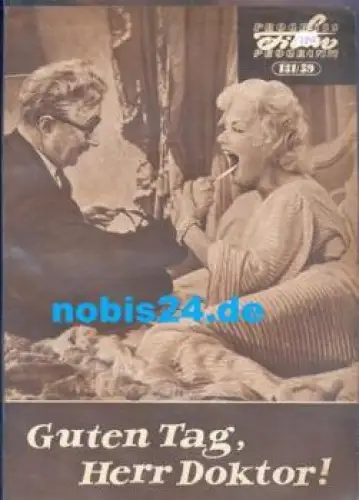 Guten Tag, Herr Doktor - französischer Film 131/59 Progress-Programm