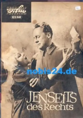 Jenseits des Rechts, Progress-Programm 123/60 englischer Film mit Van Johnson