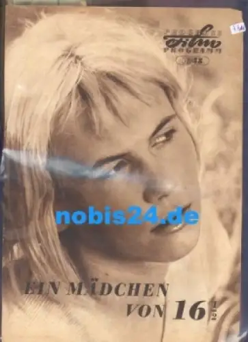 Ein Mädchen von 16 1/2  mit Manfred Krug 18/58 Progress-Programm