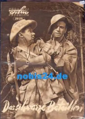 Das schwarze Bataillon - Tschechoslowakischer Film 20/59 Progress-Programm