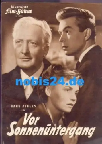 Vor Sonnenuntergang Illustrierte Film-Bühne 3280 Hans Albers