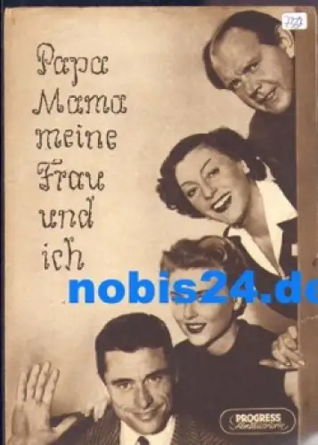 Papa Mama meine Frau und ich - Französischer Film  mit Louis de Funes 105/56 Progress-Programm