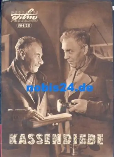 Kassendiebe -  Tschechoslowakischer Film 104/58 Progress-Programm