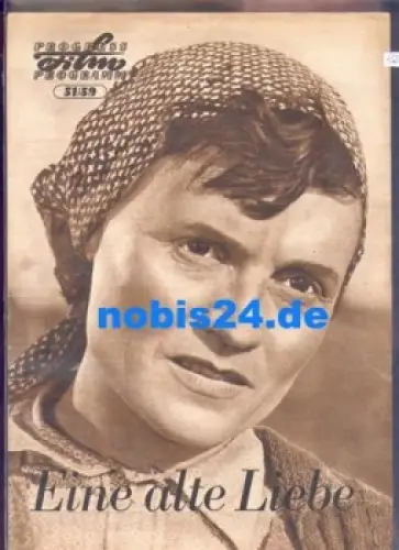 Eine alte Liebe - DEFA Film mit Gisela May und Ezard 51/59  Haußmann Progress-Programm