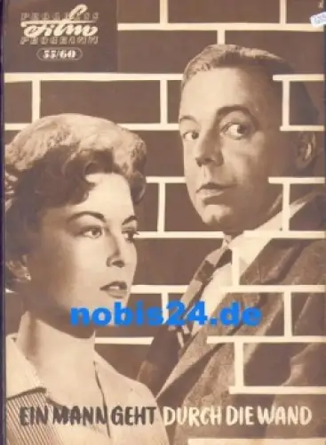 Ein Mann geht durch die Wand Progress-Programm 55/60 mit Heinz Rühmann