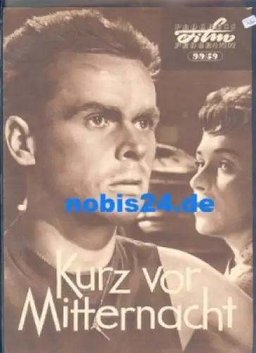 Kurz vor Mitternacht - Tschechoslowakischer Film 99/59 Progress-Programm