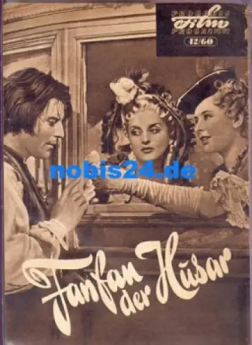 Fanfan, der Husar - französischer-italienischer Film mit Gerard Philipe und Gina Lollobrigida 42/60 Progress-Programm