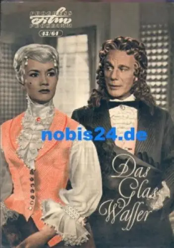 Das Glas Wasser, Progress-Programm 43/64 mit Gustaf Gründgens, Liselotte Pulver