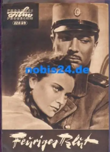 Feuriges Blut - sowjetisch -jugoslowischer Film 124/59 Progress-Programm